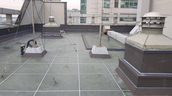 옥상 방수 공사 후 모습