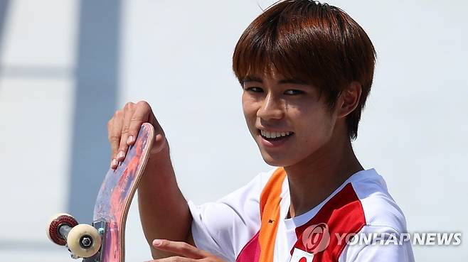 스케이트보드 첫 금메달 호리고메 유토 [로이터=연합뉴스]