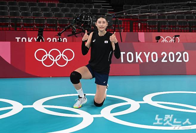 한국 배구의 간판 스타 김연경. 도쿄=올림픽사진공동취재단