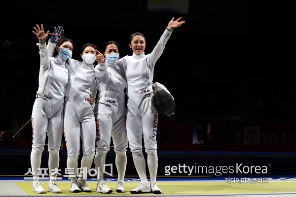 여자 에페 대표팀 / 사진=Gettyimages 제공