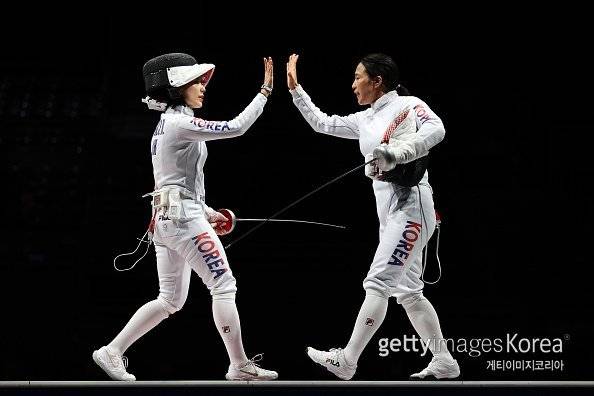 강영미(오른쪽). 사진=게티이미지코리아