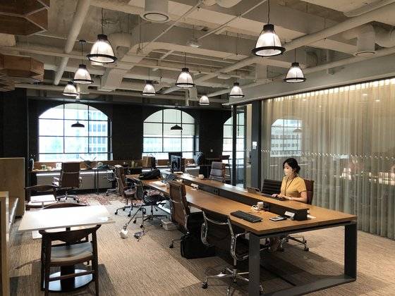공유오피스 형태로 운영되는 SK이노베이션 사무실. [사진 SK이노베이션]
