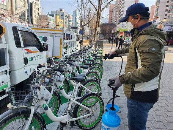서울시 공공자전거 따릉이.(서울시 제공)