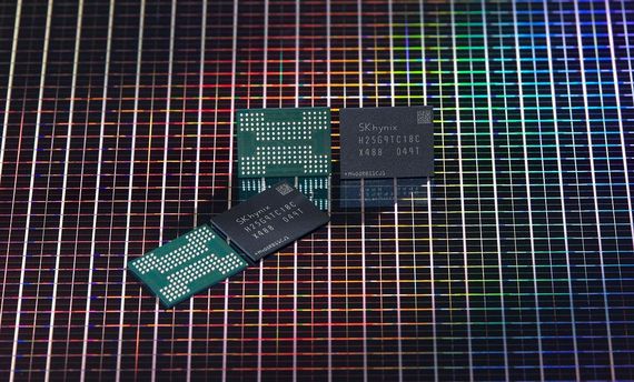 SK하이닉스가 개발한 176단 512Gb(기가비트) TLC(트리플 레벨 셀) 4D 낸드플래시. /SK하이닉스 제공