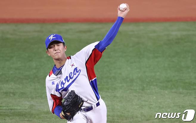 한국 야구 국가대표팀 이의리. 2021.8.1/뉴스1 © News1 송원영 기자