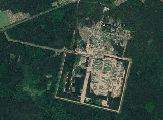 벨라루스 정부가 반체제 인사들을 가두기 위해 노보콜로소보 지역에 건설 중인 것으로 추정되는 시설의 위성사진. [구글어스 캡처]