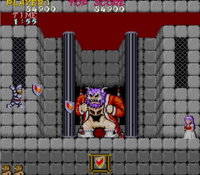 (오른쪽 뒤에서 기사가 이기기만을 바라고 있는 그녀)