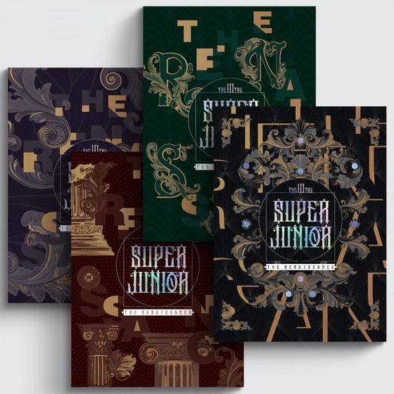 The cover of Super Junior’s latest album “The Renaissance” (2021) is made of intricately engraved faux velvet. [SCREEN CAPTURE]