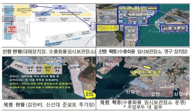 부산항 터미널 외부 장치장 운영 현황 및 확충 계획 [해양수산부 제공. 재판매 및 DB 금지]