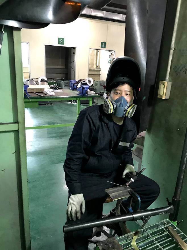 서준호씨가 폴리텍대에서 실습하는 모습. /본인 제공