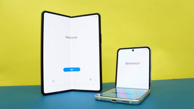갤럭시 Z 폴드3(왼쪽)와 Z 플립3 /이종호기자