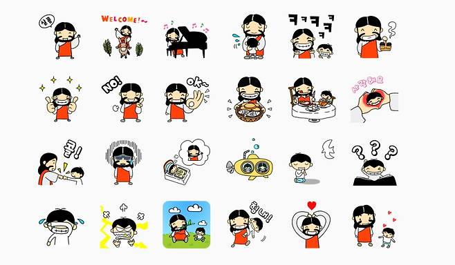 개신교 이모티콘 '샬롬 스토리'.