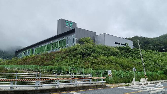 윤희숙 의원 부친의 땅과 약 1.5km 떨어져 있는 세종미래일반산업단지 일부 모습. 김정록 기자