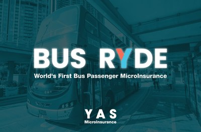'BUS RYDE' - 대중교통 카드와 연계된 세계 최초의 버스 승객 소액보험 (PRNewsfoto/YAS Digital Limited)