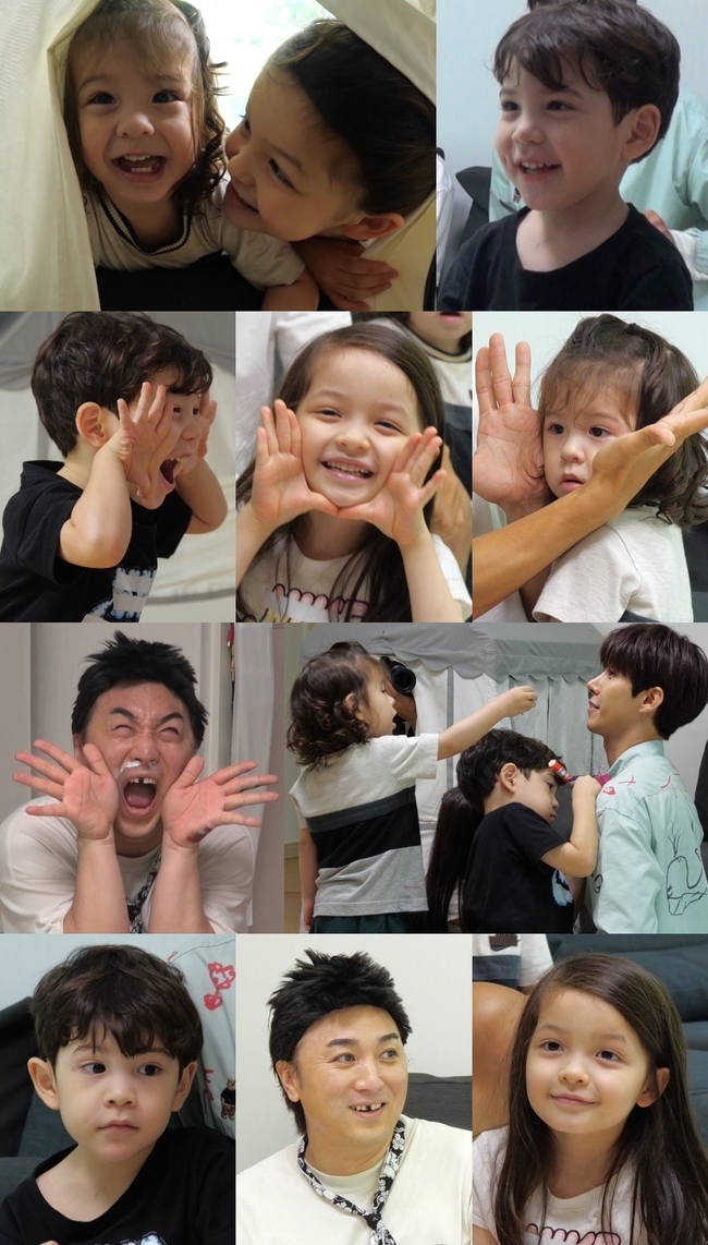 The Return of Superman Park Joo-ho challenges Nojam Father EsapceKBS 2TV The Return of Superman (hereinafter referred to as The Return of Superman), which is broadcasted on August 29, comes to viewers with the subtitle Your Laughter Makes Me Dance.Among them, Yujam The Uncle Gwanghee and Empire come to the house of Chingun Nably.Their struggle to make Nojam Father Park Joo-ho a honey jam father will also give a big smile to viewers room.Its always a funny, full-on-laugh. But when Father Park Joo-ho does a gag, the childrens laughter disappears.Park Joo-ho is a synonym for Yujam and asked for SOS for the eternal The Uncle Gwanghee of the children.Kwang Hee, who responded to Park Joo-hos SOS, found the Chin Gunna Blyne house with the most fun and pleasant brother Emperor he knew.Emperor, who first met with Chin Gun Nabli on the day, is the back door that he robbed the childrens eyes by leaving an impact with an intense make-up from the appearance.Soon the children who fell into the gag of the Emperor had a good time imitating his buzzword Wow.Park Joo-ho, who saw this, said that he made up to become a fun father like Emperor.To this end, Emperor reportedly brought his make-up team to help him with heartfelt help.Park Joo-ho, who tried to make up for the first time in his life while Kwang-hee played with Chin Gun-nably.Indeed, the children who saw Park Joo-hos make-up would have reacted, and Park Joo-ho wonders if they could become a honey jam father with the help of Kwang Hee and Empire.