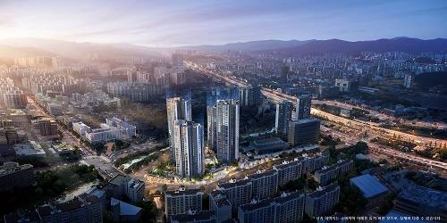 수지구청역 롯데캐슬 하이브 엘 투시도/ 출처 : 롯데건설