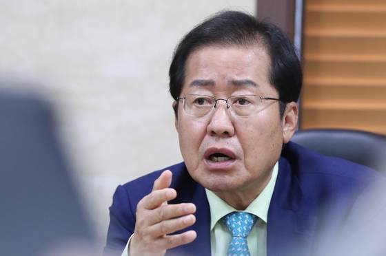국민의힘 대선 주자인 홍준표 의원. 연합뉴스