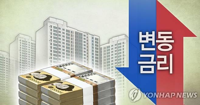 주택담보대출 변동금리 (PG) [정연주 제작] 일러스트