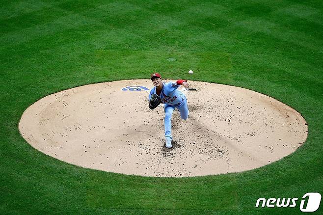 김광현이 10일(한국시간) LA 다저스전에 선발 등판할 예정이다. © AFP=뉴스1