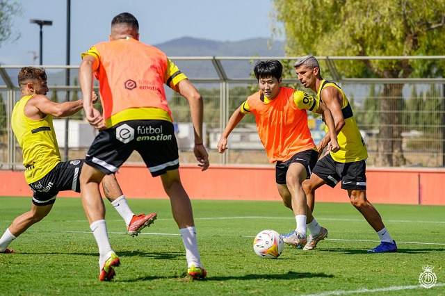 마요르카는 6일 이강인 팀 훈련 참가 사진을 공개했다. 사진=Real Club Deportivo Mallorca, S.A.D. 홈페이지