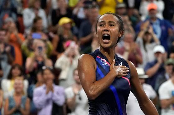 6일 US오픈 8강에 오른 페르난데스. [AFP=연합뉴스]