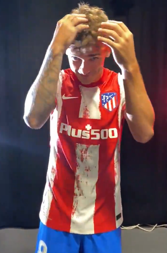 아틀레티 유니폼을 착용한 그리즈만. 사진|아틀레티코 마드리드