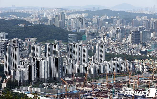 서울 강남구,서초구 일대 아파트 단지의 모습. 2021.9.6/뉴스1 © News1 조태형 기자