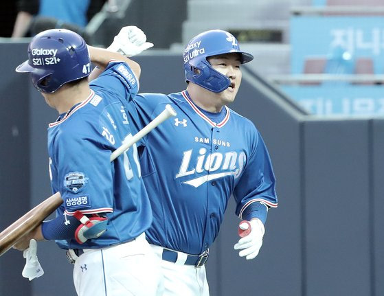 오재일이 1위 격침을 이끌었다. [사진=삼성]