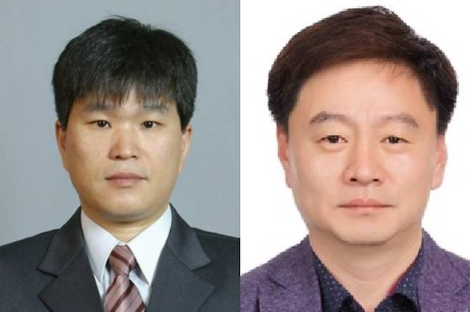 왼쪽부터 압연설비부 박수욱 파트장, 제강부 이영진 파트장. 포스코 제공