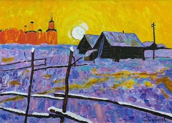 이고르 베르디셰프, , 2006, 둑에서, 80x100cm, 캔버스에 오일. [사진 갤러리 까르찌나]