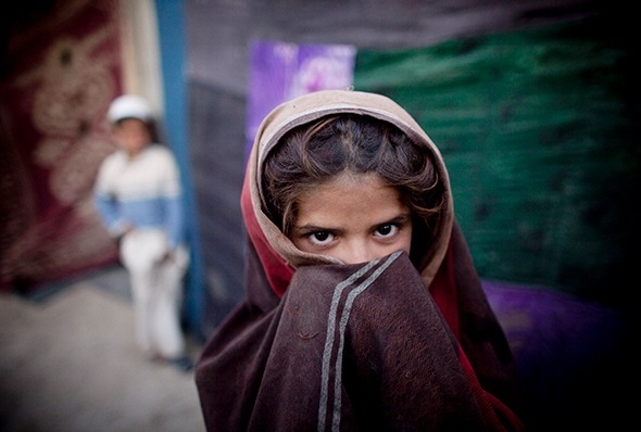 아프가니스탄 소녀. 자료사진