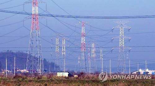 충남 당진지역 송전탑 [연합뉴스 자료사진]