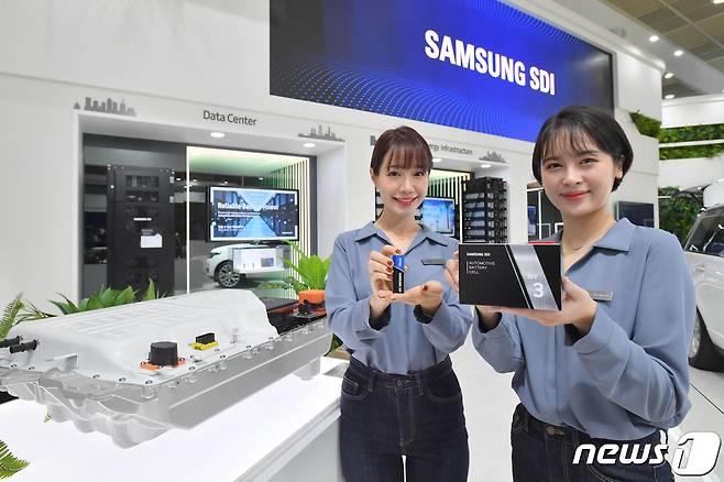 삼성SDI의 '인터배터리 2020' 부스. (삼성SDI 제공)© 뉴스1