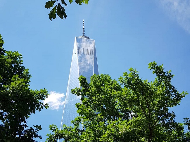 9•11 테러로 붕괴된 세계무역센터를 새롭게 재건한 제1세계무역센터(One WTC). /사진=송경은 기자