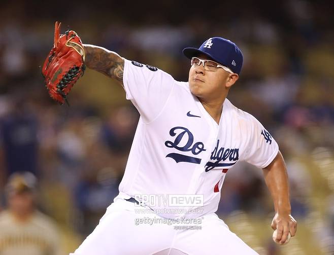 ▲ LA 다저스 좌완투수 훌리오 우리아스.