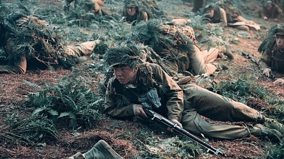 A scene from Chinese film "The Sacrifice," which depicts the last major battle of the Korean War (1950-53) in which China sent its troops to support North Korea. [SCREEN CAPTURE]