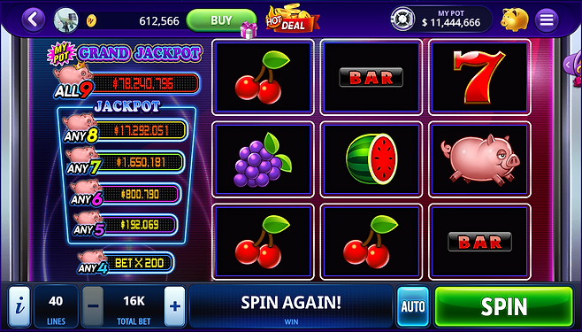 더블유게임즈 더블유카지노 인기슬롯 ‘피기잭팟’. /사진제공=더블유게임즈