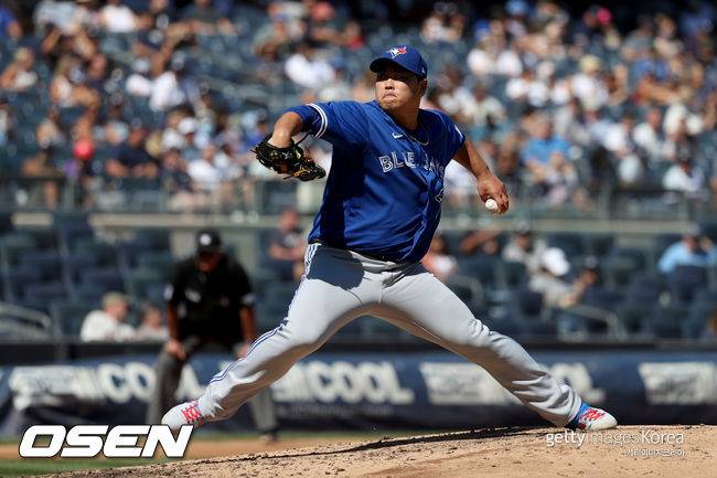 [사진] 토론토 블루제이스 류현진.ⓒGettyimages(무단전재 및 재배포 금지)