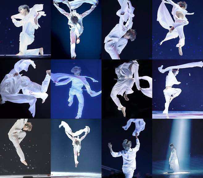 'JIMIN is ART' 방탄소년단 지민, 예술의 전당 입성 'I NEED YOU' 독무+살풀이춤 프레스코화 전시