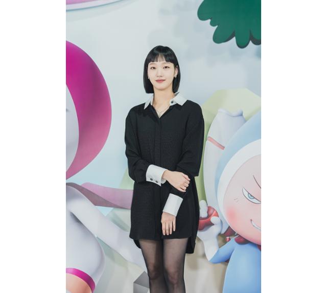 김고은이 '유미와 세포들'의 온라인 제작발표회에 참석했다. 티빙 제공