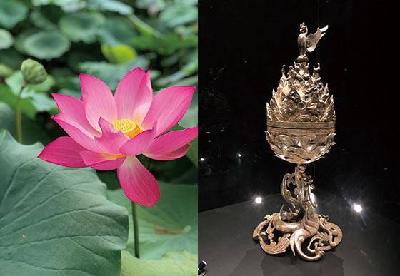 궁남지에 활짝 핀 연꽃, 백제의 섬세한 공예 기술을 보여 주는 ‘백제 금동 대향로’