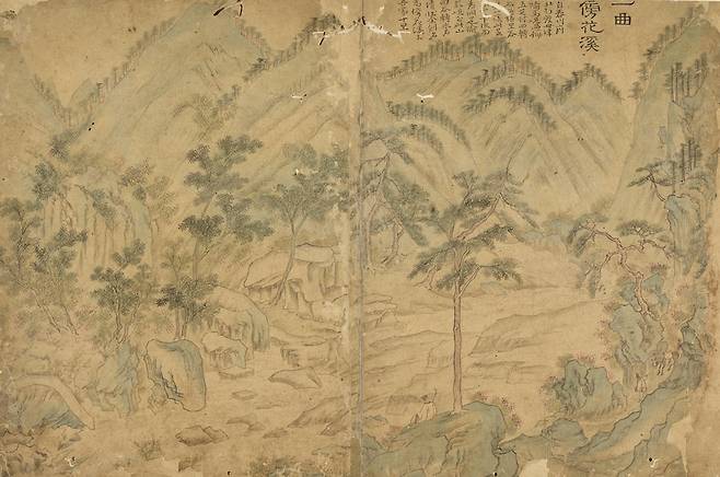 조세걸 '곡운구곡도첩' 제1곡 방화계 [국립춘천박물관 제공. 재판매 및 DB 금지]