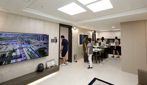 주거용 오피스텔로 공급된 전용면적 84㎡A 내부(업체 제공) © 뉴스1