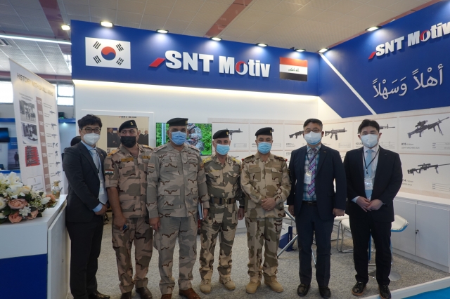SNT모티브는 11~14일 이라크 ‘ATSO 2021’ 국제 방산 전시회에 참가했다. SNT모티브