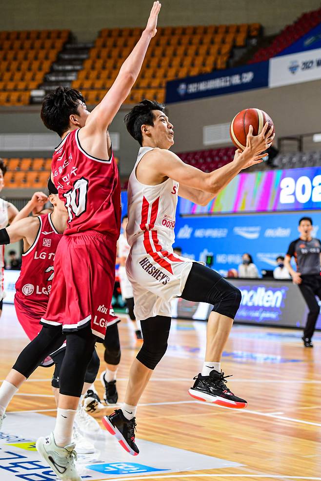 SK 김선형의 돌파 장면. 사진제공=KBL