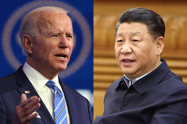 조 바이든 미국 대통령과 시진핑 국가주석. /AP 연합뉴스