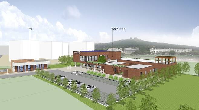 제주 서귀포시 대정읍에 내년 6월 문을 열 전국 최초의 민관협력의원 조감도. 서귀포보건소 제공