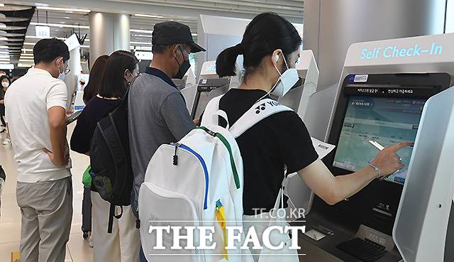 셀프 체크인도 '만석'