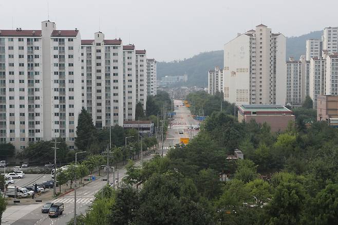수도권 1호선 동두천 지행역 일대 시가지 모습. /연합뉴스