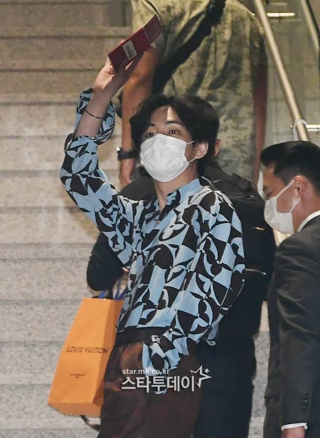 방탄소년단 뷔. 사진 I 강영국 기자